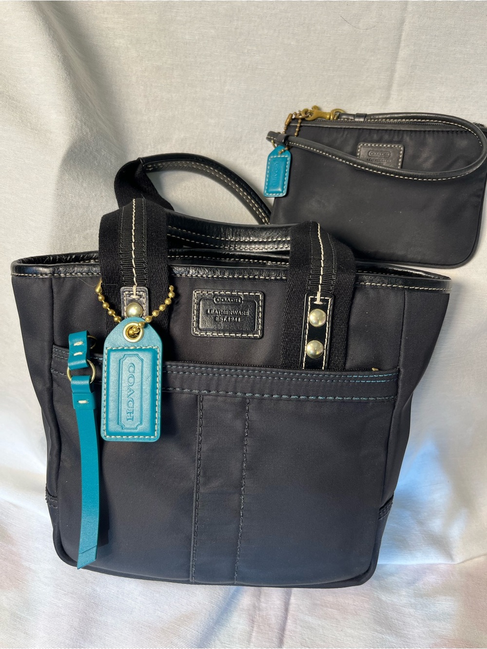 Coach Vintage Hampton Mini Tote AND Wristlet